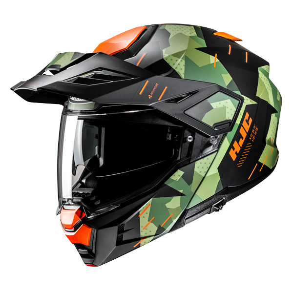 HJC i80 Klapphelm Roki MC47SF Grün / Schwarz / Orange