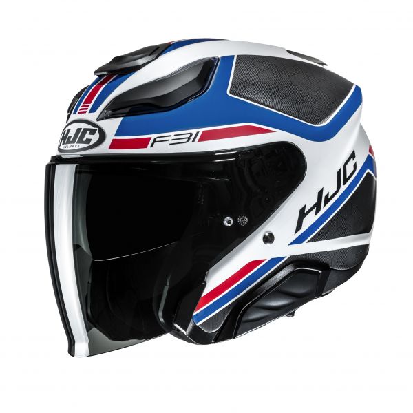 HJC F31 Jethelm Ceron MC21SF Weiß / Blau / Rot / Grau