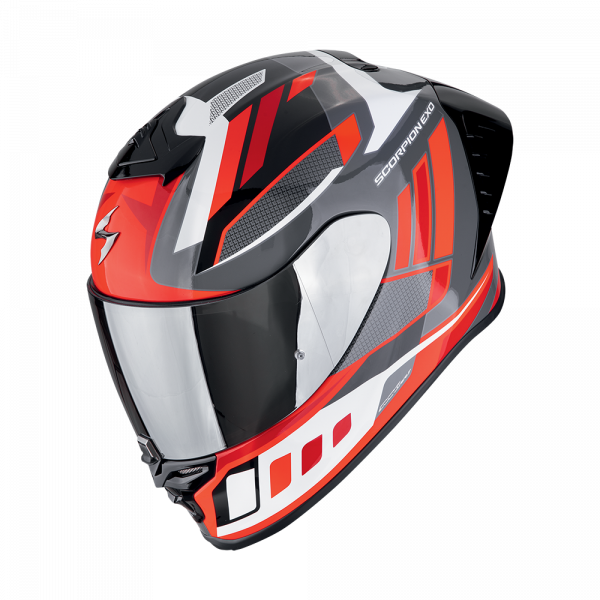 Scorpion Exo-R1 Evo II Air Integralhelm Vital Grau / Weiß / Rot (ECE 22-06)