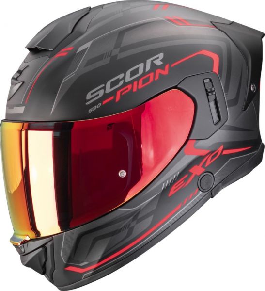 Scorpion Exo-530 Air Slope Matt Schwarz Rot
