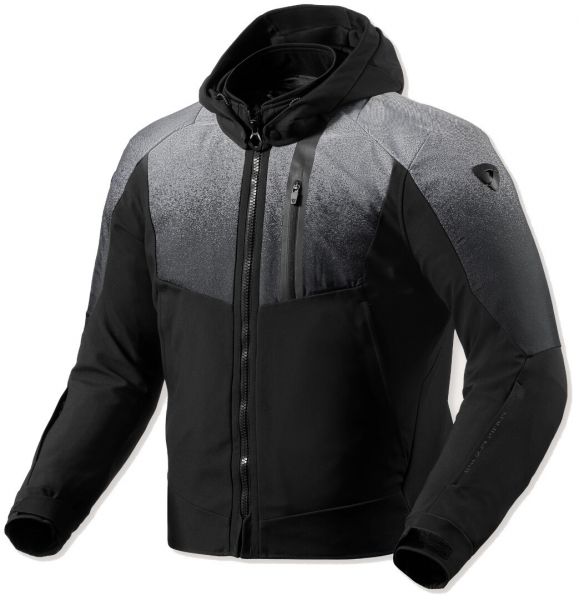 REV'IT! Epsilon H2O wasserdichte Textiljacke Schwarz / Grau