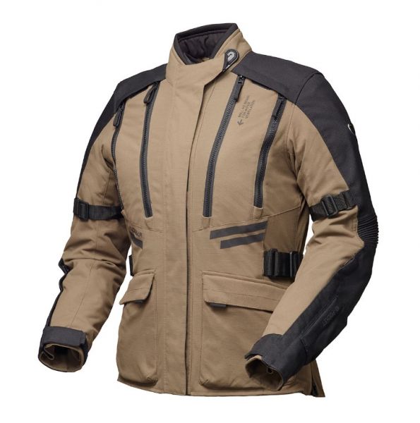 Modeka Lucano Lady Tourenjacke Damen Safari / Schwarz
