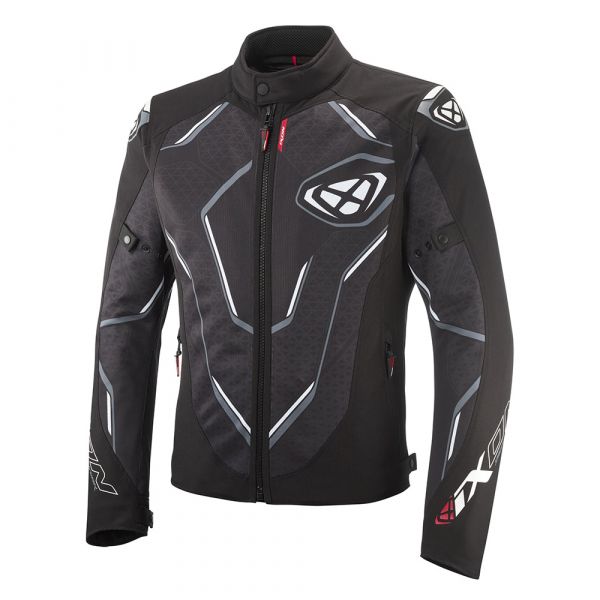 iXON Demoniak Textiljacke Schwarz / Weiß