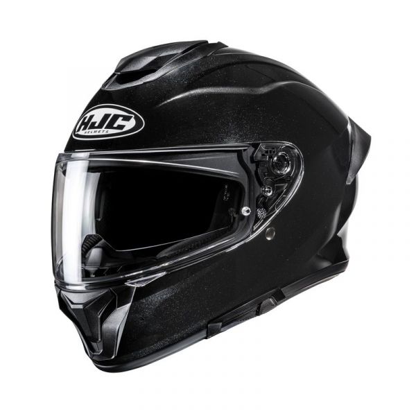 HJC C71 Integralhelm Unifarben Schwarz Metallic