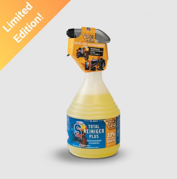 S100 Total Reiniger Plus - Motorrad Reiniger - 1000ml Jubiläums Edition