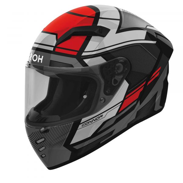 Airoh Connor Ego Integralhelm Schwarz / Grau / Rot