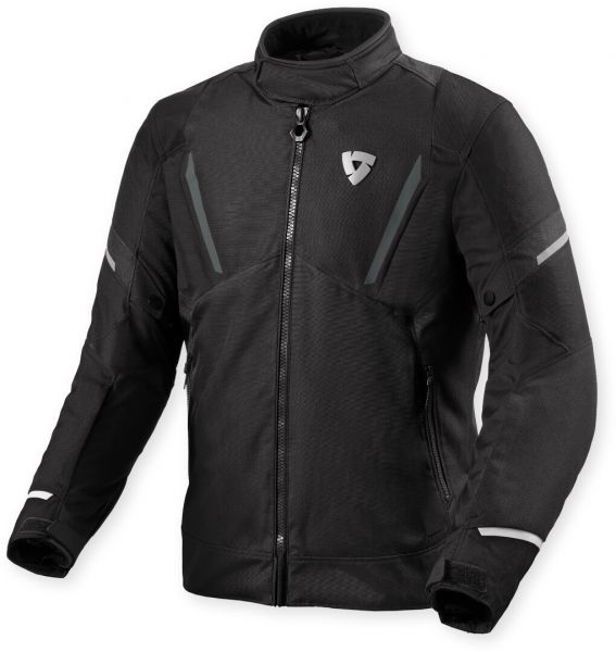 REV'IT! Undulate H2O wasserdichte Textiljacke Schwarz / Weiß