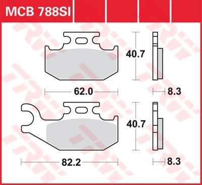 Lucas Scheibenbremsbelag MCB788SI