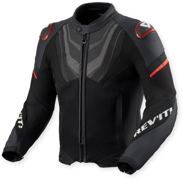 REV'IT! Mantis 3 H2O Textiljacke Wasserdicht Schwarz / Rot