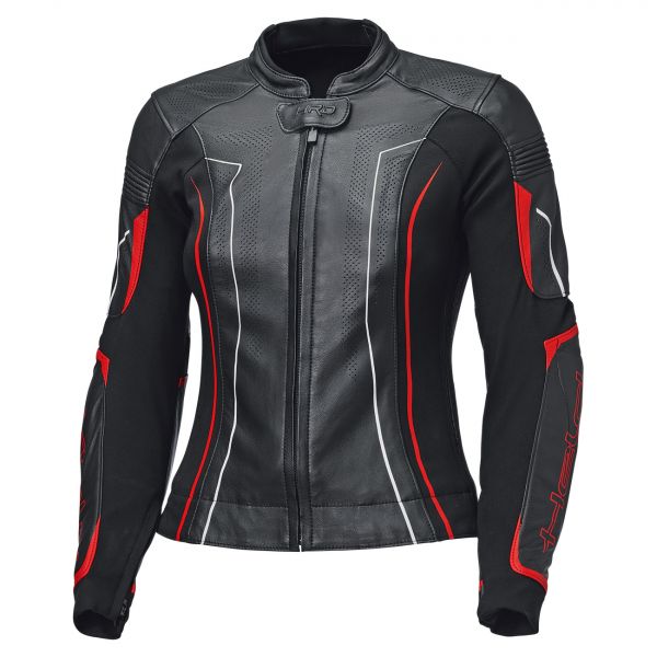 Held Debbie 3 Lederjacke Damen Schwarz / Neonrot