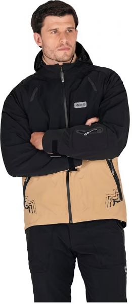 Knox Modra wasserdichte Motorradjacke Schwarz / Sand