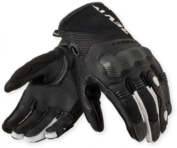 REV'IT! Blaze Motorradhandschuhe Schwarz / Weiß