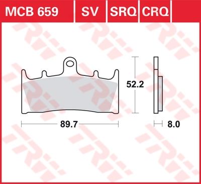 Lucas Scheibenbremsbelag MCB659
