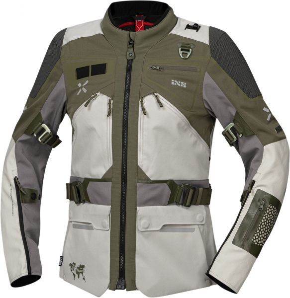 iXS Venture-Air 1.0 Textiljacke Damen Hellgrau / Olivgrün