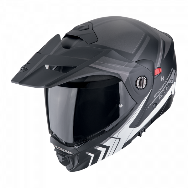 Scorpion ADX-2 Lewis Mattschwarz / Silber (ECE 22-06)