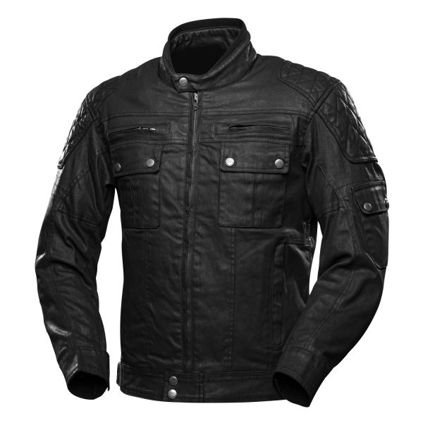 4SR Urban Cafe Wachsjacke Schwarz