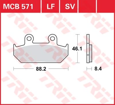 Lucas Scheibenbremsbelag MCB571SV