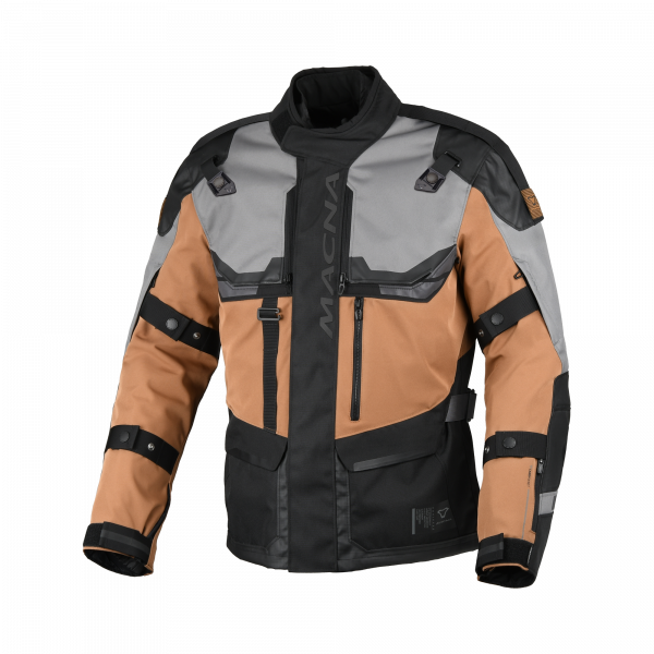 MACNA Touros 3-lagige Textiljacke Braun / Grau / Schwarz