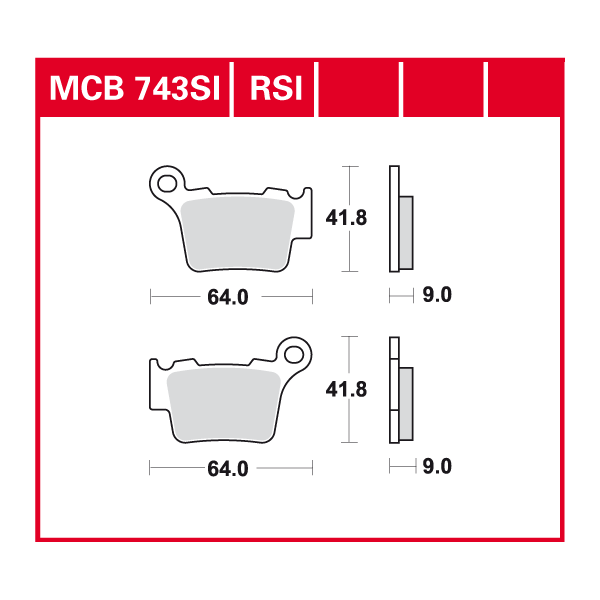Lucas Scheibenbremsbelag MCB743RSI