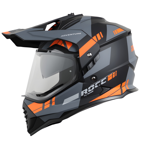 Rocc 500 Endurohelm Schwarz / Orange