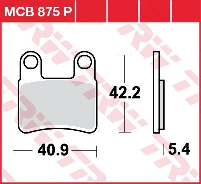 Lucas Scheibenbremsbelag MCB875P