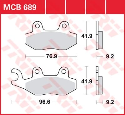 Lucas Scheibenbremsbelag MCB689