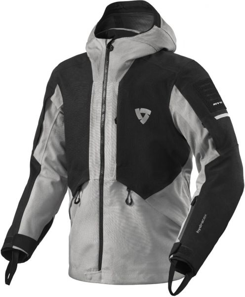 REV'IT! Tectonic H2O Textiljacke Wasserdicht Schwarz / Hellgrau