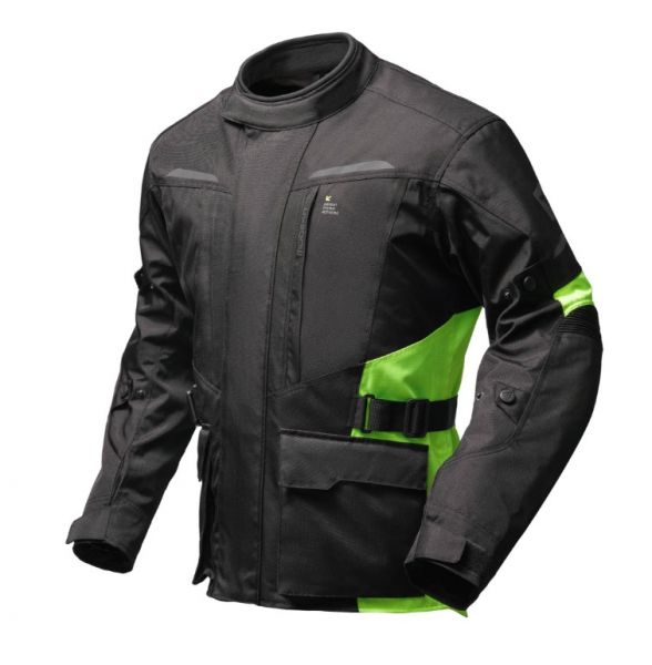 Modeka Tarex II Textiljacke Schwarz / Gelb