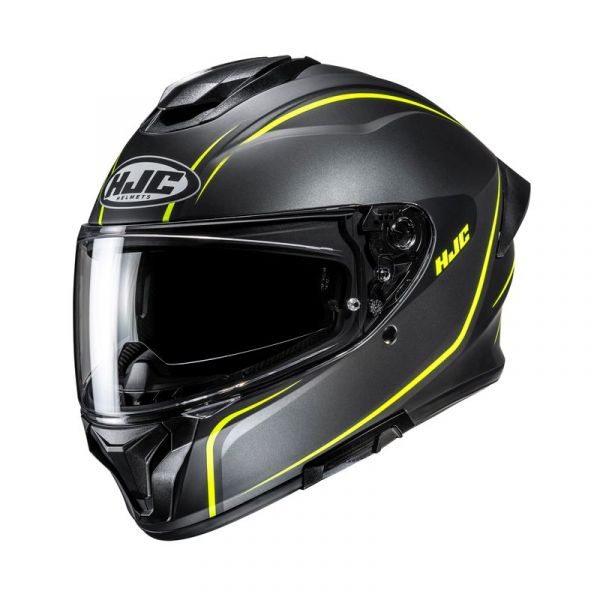 HJC C71 Integralhelm Quez MC3HSF Matt Anthrazit / Neongelb