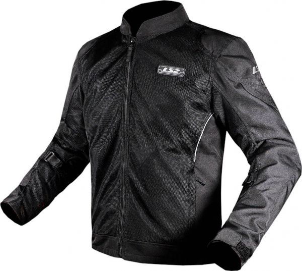 LS2 Airy Motorrad Textiljacke Schwarz