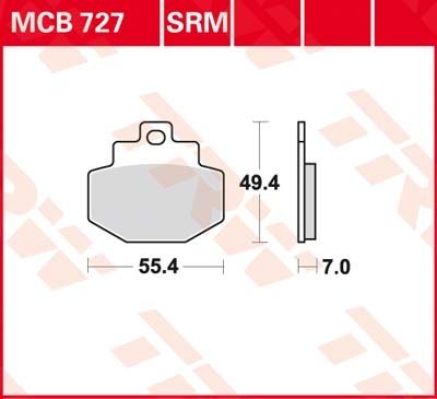 Lucas Scheibenbremsbeläge MCB727SRM