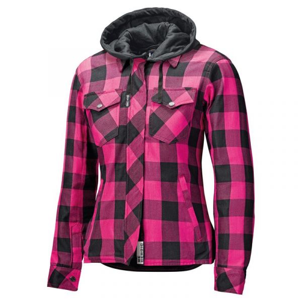 Held Lumberjack II Flanellhemd Textiljacke Damen Schwarz / Pink