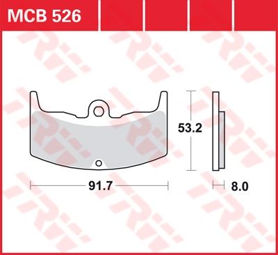 Lucas Scheibenbremsbelag MCB526