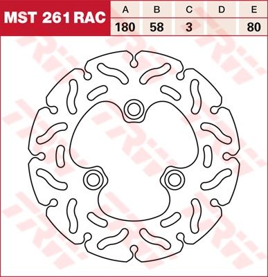 Lucas RACING Bremsscheibe starr MST261RAC