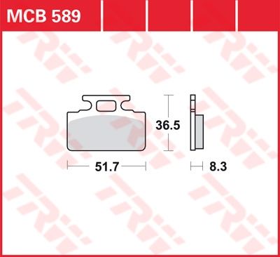 Lucas Scheibenbremsbelag MCB589