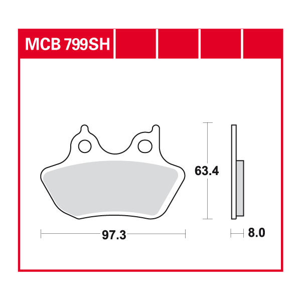 Lucas Scheibenbremsbelag MCB799SH