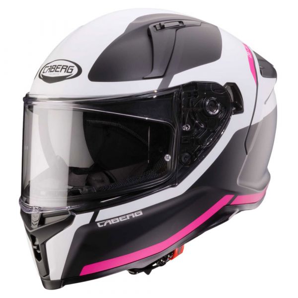Caberg Avalon X Integralhelm Pure Mattschwarz Weiß Fuchsia