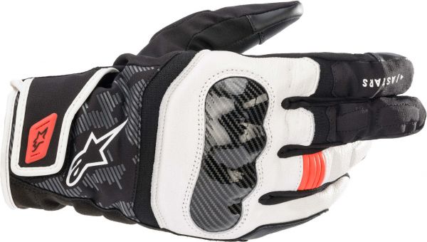 Alpinestars SMX Z Drystar Handschuhe Schwarz / Weiß / Fluorot