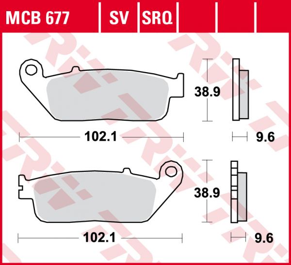 Lucas Scheibenbremsbeläge MCB677SRQ