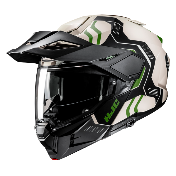 HJC i80 Klapphelm Velly MC4SF Beige / Schwarz / Grün