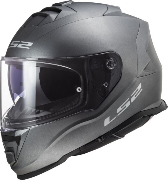 LS2 FF800 Storm II Integralhelm Solid Matt Titanium - ECE 22-06