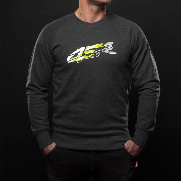 4SR Motorrad Sweatshirt Crack Camo Yellow