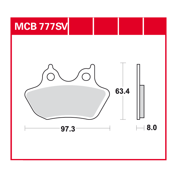 Lucas Scheibenbremsbelag MCB777SV