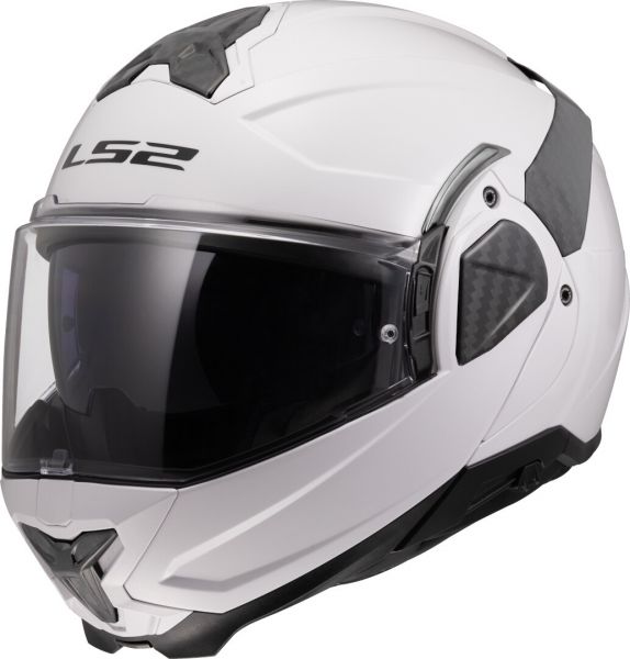 LS2 FF910 Advant II Klapphelm Solid Weiß - ECE 22-06
