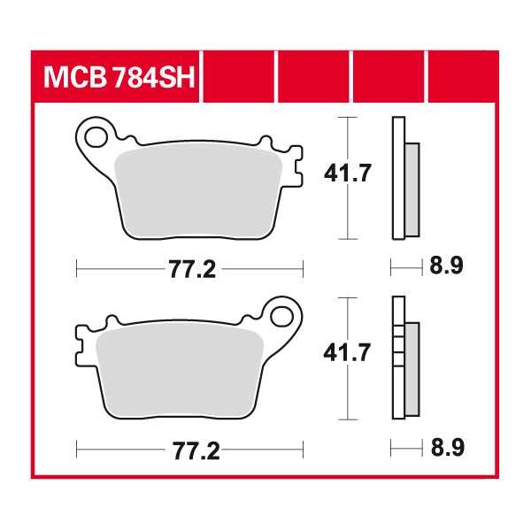 Lucas Scheibenbremsbelag MCB784SH