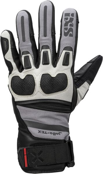 iXS Montevideo-Short-ST Tourhandschuhe Schwarz / Hellgrau