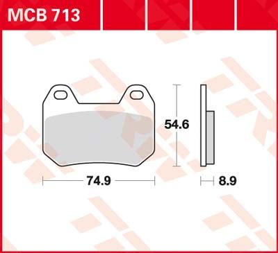 Lucas Scheibenbremsbelag MCB713