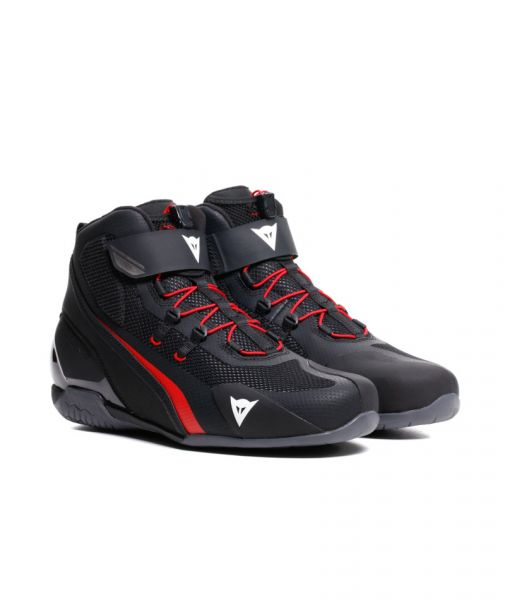 Dainese Herian Air Kurzstiefel Schwarz / Lava Red