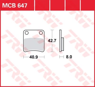 Lucas Scheibenbremsbelag MCB647