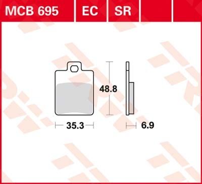 Lucas Scheibenbremsbeläge MCB695EC